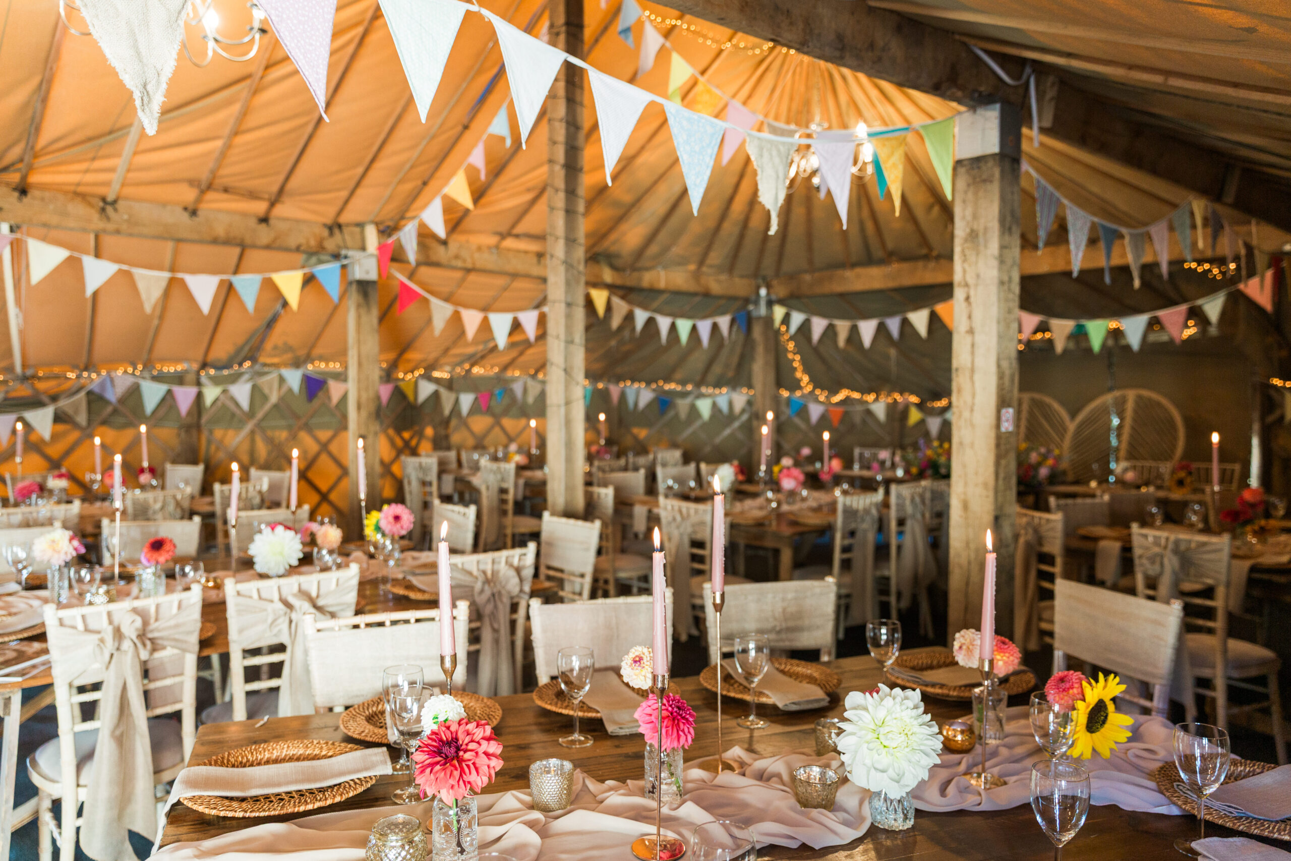 Wedding dahlias
