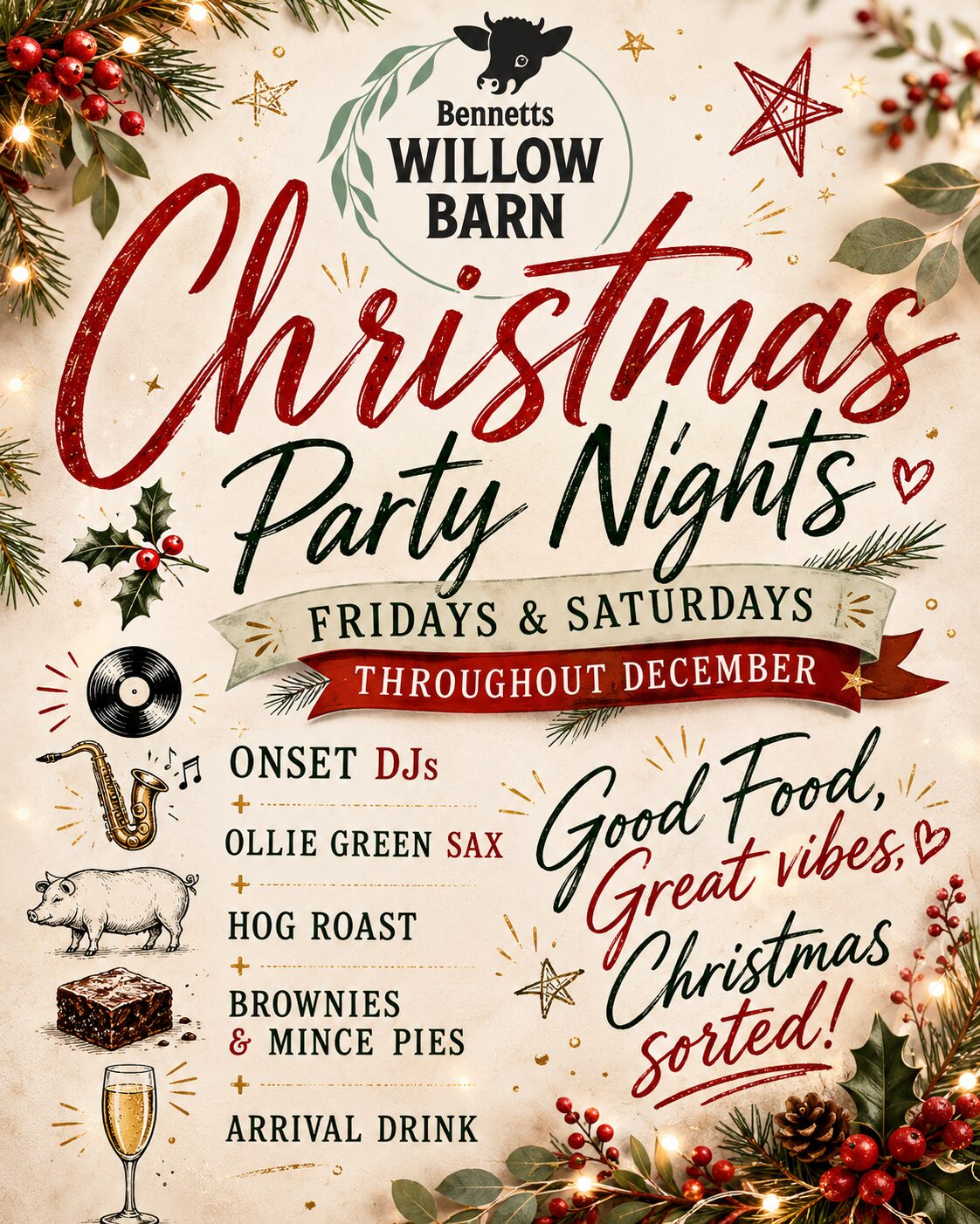 Christmas Party Night 2026 Worcester